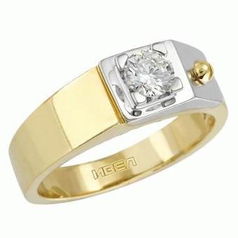 Золотое кольцо с бриллиантами PM41 