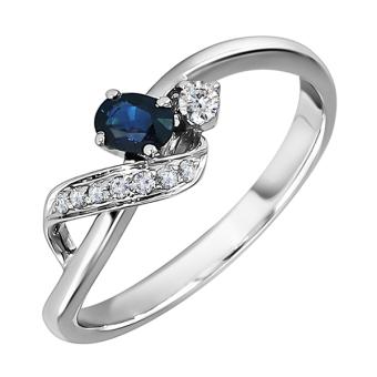 Золотое кольцо с бриллиантами и цветными драгоценными камнями R123-AR46162WS
