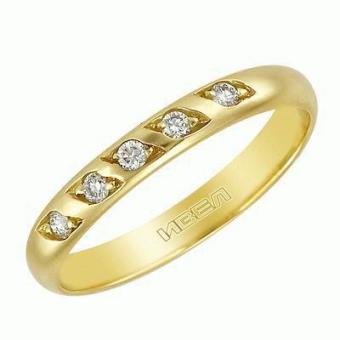 Золотое кольцо с бриллиантами 1JPM291C 