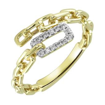 Золотое кольцо с бриллиантами R101-R48494Y 