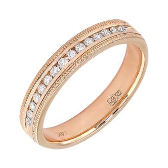Золотое кольцо с бриллиантами R1402-4M03191R 