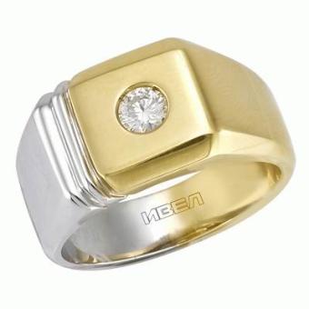  Золотое кольцо с бриллиантом rpz014