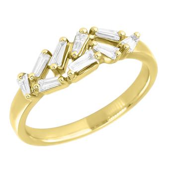 Золотое кольцо с бриллиантами R123-R55114AY 