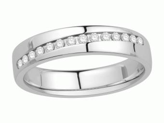 Золотое кольцо с бриллиантами R1402-4M5358W 