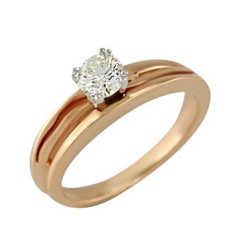 Помолвочное золотое кольцо с бриллиантами 1JPM233 