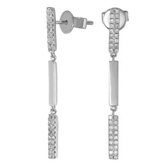 Золотые серьги с бриллиантами E101-EY11827W