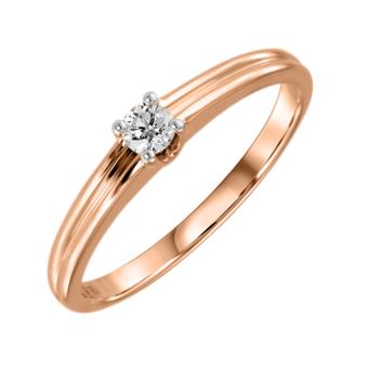 Помолвочное золотое кольцо с бриллиантами R1402-CRAAACR 