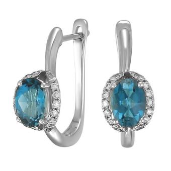 Золотые серьги с бриллиантами A1E27655