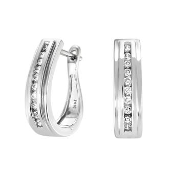Золотые серьги с бриллиантами E1402-4DEI1537W