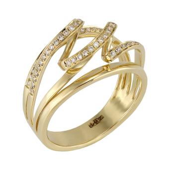 Золотое кольцо с бриллиантами R101-R42692 
