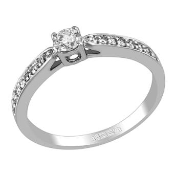 Помолвочное золотое кольцо с бриллиантами R1402-4JAF107SW 