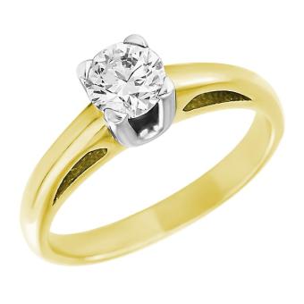Помолвочное золотое кольцо с бриллиантами 1JPM276 