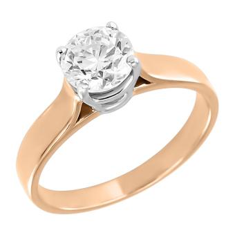 Помолвочное золотое кольцо с бриллиантами IL24264B 