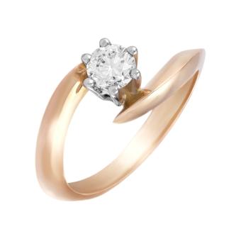 Помолвочное золотое кольцо с бриллиантами R16-RK8751R 