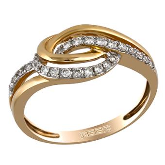 Золотое кольцо с бриллиантами PSR44599 