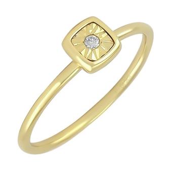  Золотое кольцо с бриллиантом r101-r45087y