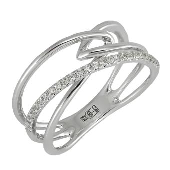 Золотое кольцо с бриллиантами R101-R42946 