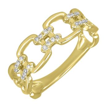 Золотое кольцо с бриллиантами R101-R44379Y 