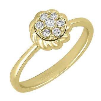 Золотое кольцо с бриллиантами R101-R43586BY 