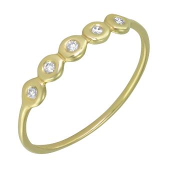 Золотое кольцо с бриллиантами R130-16454WY 