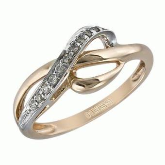 Золотое кольцо с бриллиантами PSR29723 