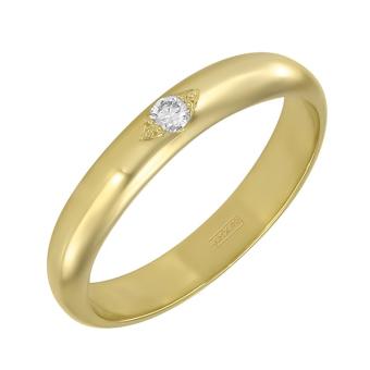 Обручальное золотое кольцо с бриллиантами R1-1JPM291Y 