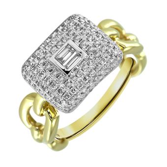 Золотое кольцо с бриллиантами R101-R47802YW 