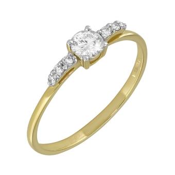 Золотое кольцо с бриллиантами a1r25456 
