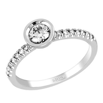 Помолвочное золотое кольцо с бриллиантами ABR078 