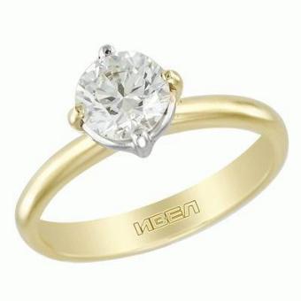 Помолвочное золотое кольцо с бриллиантами 1JPM269 