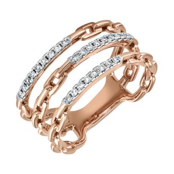 Золотое кольцо с бриллиантами R101-R46369R 
