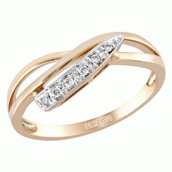 Золотое кольцо с бриллиантами CRAKGY 