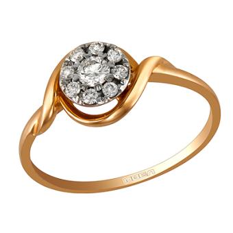 Золотое кольцо с бриллиантами A1R24741 