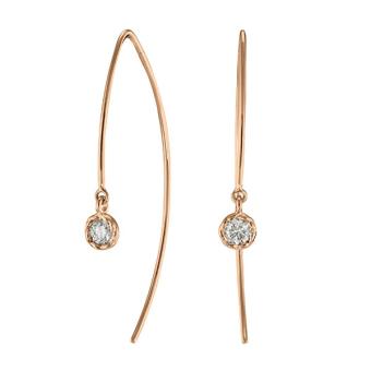 Золотые серьги с бриллиантами E1206-AK6288R