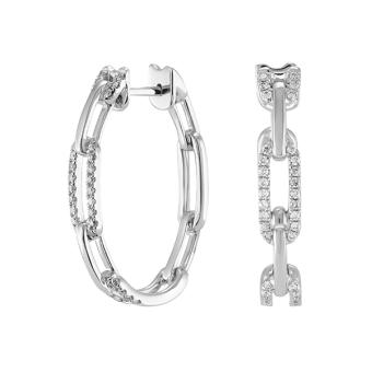 Золотые серьги с бриллиантами E101-E47936W