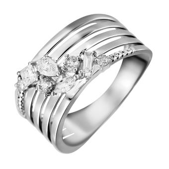 Золотое кольцо с бриллиантами R101-R47134W 