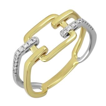 Золотое кольцо с бриллиантами R101-R43033Y 