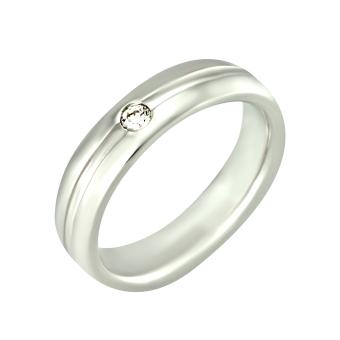 Обручальное золотое кольцо с бриллиантами R11-4PS0007W 