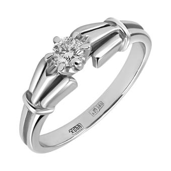 Помолвочное золотое кольцо с бриллиантами 1JPM152 