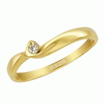  Золотое кольцо с бриллиантом 1kpm142