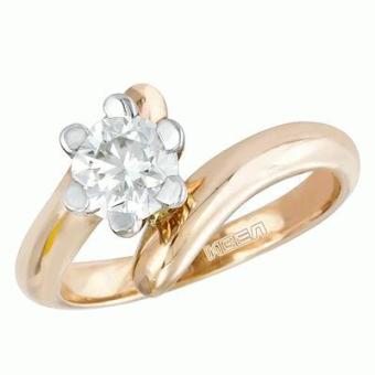 Помолвочное золотое кольцо с бриллиантами SS026B 