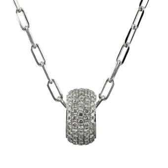 Золотое колье с бриллиантами N101-P49525W