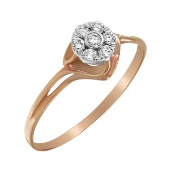 Золотое кольцо с бриллиантами R101-HOR35075AR 