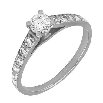 Помолвочное золотое кольцо с бриллиантами R125-YT201008YAW 