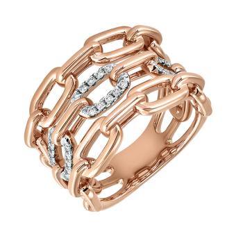 Золотое кольцо с бриллиантами R101-R46367R 