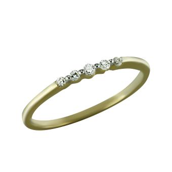 Золотое кольцо с бриллиантами R13-K35099AQY 