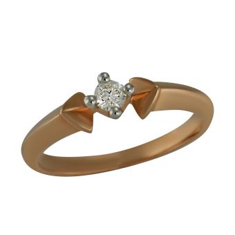  Золотое кольцо с бриллиантом r123-r46280a0r