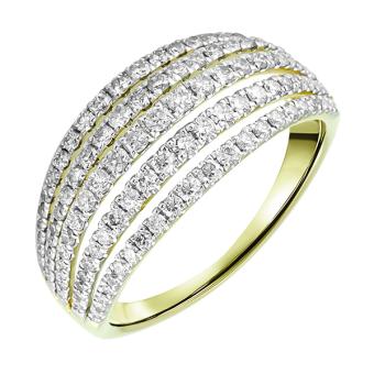 Золотое кольцо с бриллиантами R101-R48315Y 