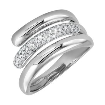Золотое кольцо с бриллиантами R101-R46736W 