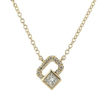 Золотое колье с бриллиантами N101-N49783Y